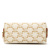 Celine AB Celine White Coated Canvas Fabric Triomphe Clutch On Chain Italy