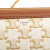 Celine AB Celine White Coated Canvas Fabric Triomphe Clutch On Chain Italy