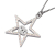 Chanel AB Chanel Silver Silver Metal CC Plated Star Crystal Pendant Necklace Italy