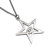 Chanel AB Chanel Silver Silver Metal CC Plated Star Crystal Pendant Necklace Italy