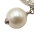 Chanel B Chanel Gold with White Pearl Gold Plated Metal CC Faux Pearl Brooch France