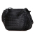 Bottega Veneta B Bottega Veneta Black Nappa Leather Leather Nappa Intrecciato Flap Crossbody Italy