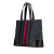 Gucci AB Gucci Black Coated Canvas Fabric Large GG Supreme Web Tote Italy