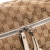 Gucci B Gucci Brown Beige with White Canvas Fabric Large GG Icon Bit Satchel Italy