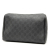 Gucci AB Gucci Black Coated Canvas Fabric GG Supreme Pouch Italy