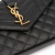 Saint Laurent A Saint Laurent Black Calf Leather Grain De Poudre Triquilt Monogram Envelope Wallet on Chain Italy