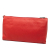 Prada AB Prada Red Calf Leather Vitello Daino Clutch Italy