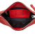 Prada AB Prada Red Calf Leather Vitello Daino Clutch Italy