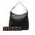 Gucci B Gucci Black Calf Leather GG Charm Tote Italy