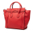 Celine AB Celine Orange Dark Orange Calf Leather Mini Luggage Tote Italy