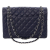 Chanel AB Chanel Blue Dark Blue Caviar Leather Leather Maxi Classic Caviar Single Flap Italy