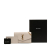 Saint Laurent AB Saint Laurent White Ivory Calf Leather Grain De Poudre Uptown Chain Wallet Italy