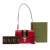 Gucci AB Gucci Red Calf Leather Small Sylvie Web Satchel Italy