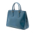 Prada B Prada Blue Saffiano Leather Medium Vernice Parabole Tote Italy