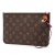 Louis Vuitton AB Louis Vuitton Brown Monogram Canvas Fabric Monogram Neverfull Pouch MM Spain