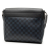 Louis Vuitton B Louis Vuitton Black with Blue Damier Canvas Fabric Damier Cobalt Newport Messenger PM France