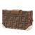 Fendi B Fendi Brown Coated Canvas Fabric Mini Zucca Trunk Baguette Crossbody Italy
