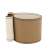 Hermès AB Hermès Brown Light Brown with White Ivory Calf Leather Swift Elan Cuff Bracelet T2 France