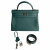 Hermès Kelly 32 Taurillon Clemence Leather Top-Handle Handbag Malachite