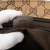 Gucci B Gucci Brown Beige Canvas Fabric GG Web Tote Italy