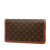 Louis Vuitton AB Louis Vuitton Brown Monogram Canvas Fabric Monogram Pochette Dame GM France