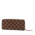 Louis Vuitton B Louis Vuitton Brown Damier Canvas Fabric Damier Ebene Clemence Zippy Wallet France