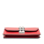 Prada AB Prada Red Calf Leather City skin Studded Elektra Clutch with Chain Italy
