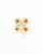 Chanel Crystal Gold Clover Brooch