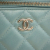 Chanel Green Mini Quilted Iridescent Caviar Pearl On Top Vanity Case With Chain Italy