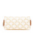 Celine B Celine White Coated Canvas Fabric Triomphe Clutch On Chain Italy