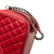 Chanel B Chanel Red Lambskin Leather Leather Small Quilted Glazed Calfskin Coco Boy Camera Bag Italy