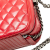 Chanel B Chanel Red Lambskin Leather Leather Small Quilted Glazed Calfskin Coco Boy Camera Bag Italy