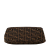Fendi B Fendi Brown Canvas Fabric Small Zucca Twins Tote Italy