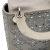 Christian Dior B Dior Gray Satin Fabric Mini Cannage Strass Crystal Embellished Lady Dior Italy
