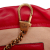Gucci AB Gucci Red Calf Leather Small GG Marmont Matelasse Bucket Bag Italy