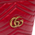 Gucci AB Gucci Red Calf Leather Small GG Marmont Matelasse Bucket Bag Italy