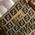 Fendi B Fendi Brown Beige Canvas Fabric Zucchino Tote Italy