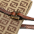 Fendi B Fendi Brown Beige Canvas Fabric Zucchino Tote Italy