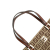 Fendi B Fendi Brown Beige Canvas Fabric Zucchino Tote Italy