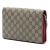 Gucci AB Gucci Brown Beige Coated Canvas Fabric GG Supreme Dionysus Chain Wallet Italy