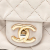 Chanel B Chanel White Ivory Calf Leather Small Iridescent Quilted skin Chic Quilt Flap Italy
