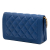 Chanel AB Chanel Blue Caviar Leather Leather Quilted Caviar Boy Wallet on Chain France