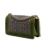 Chanel B Chanel Green Olive Green Tweed Fabric Old Medium and Velvet Boy Flap Italy