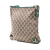 Gucci B Gucci Brown Beige with Green Canvas Fabric GG Abbey D Ring Crossbody Italy