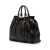 Miu Miu B Miu Miu Black Calf Leather Vitello Shine Satchel Italy