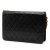 Chanel B Chanel Black Lambskin Leather Leather Medium CC Quilted Lambskin Single Flap France