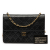 Chanel B Chanel Black Lambskin Leather Leather Medium CC Quilted Lambskin Single Flap France