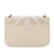 Chanel AB Chanel White Ivory Sheepskin Leather Leather Small CC Chevron Sheepskin Subtle Flap Italy