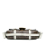 Fendi B Fendi Brown with White Coated Canvas Fabric Zucca Glazed Cage Baguette Satchel Italy