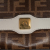 Fendi B Fendi Brown with White Coated Canvas Fabric Zucca Glazed Cage Baguette Satchel Italy